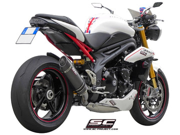 SC Project Oval Lower Position Exhaust for TRIUMPH SPEED TRIPLE 1050 (2011-15)